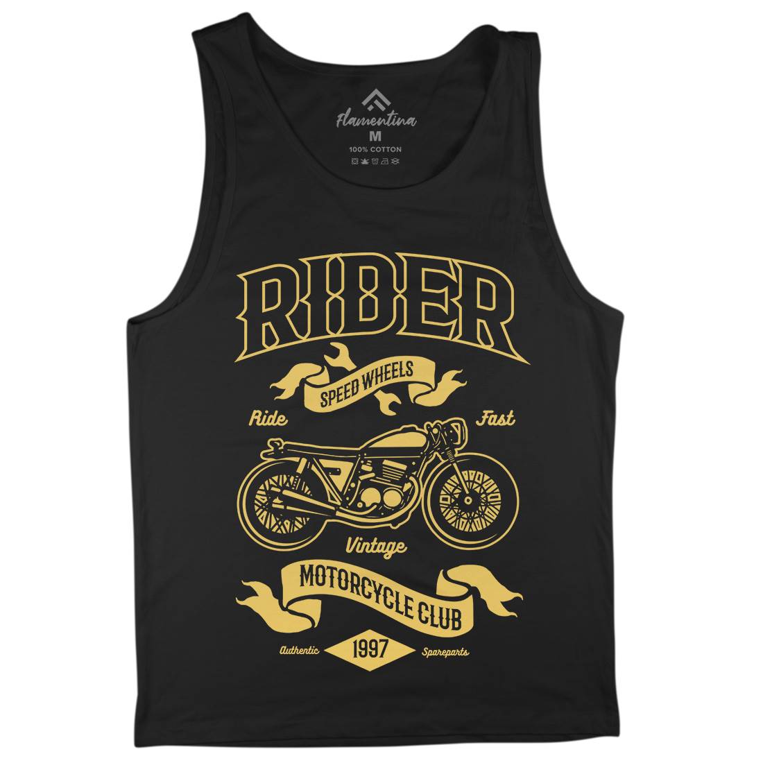Rider Mens Tank Top Vest Motorcycles B248