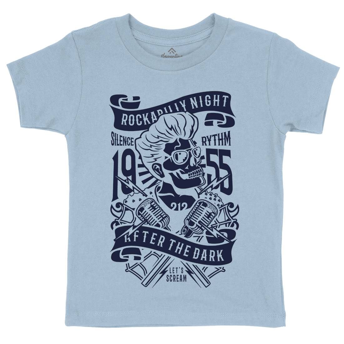 Rockabilly Night Kids Crew Neck T-Shirt Music B249