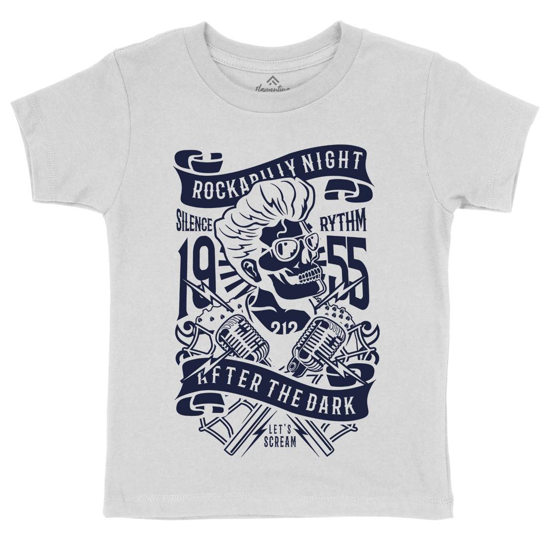 Rockabilly Night Kids Crew Neck T-Shirt Music B249