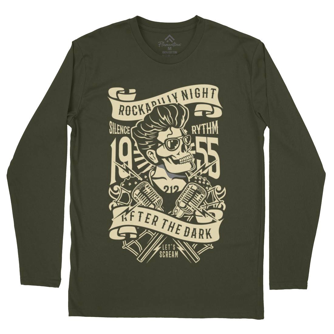 Rockabilly Night Mens Long Sleeve T-Shirt Music B249