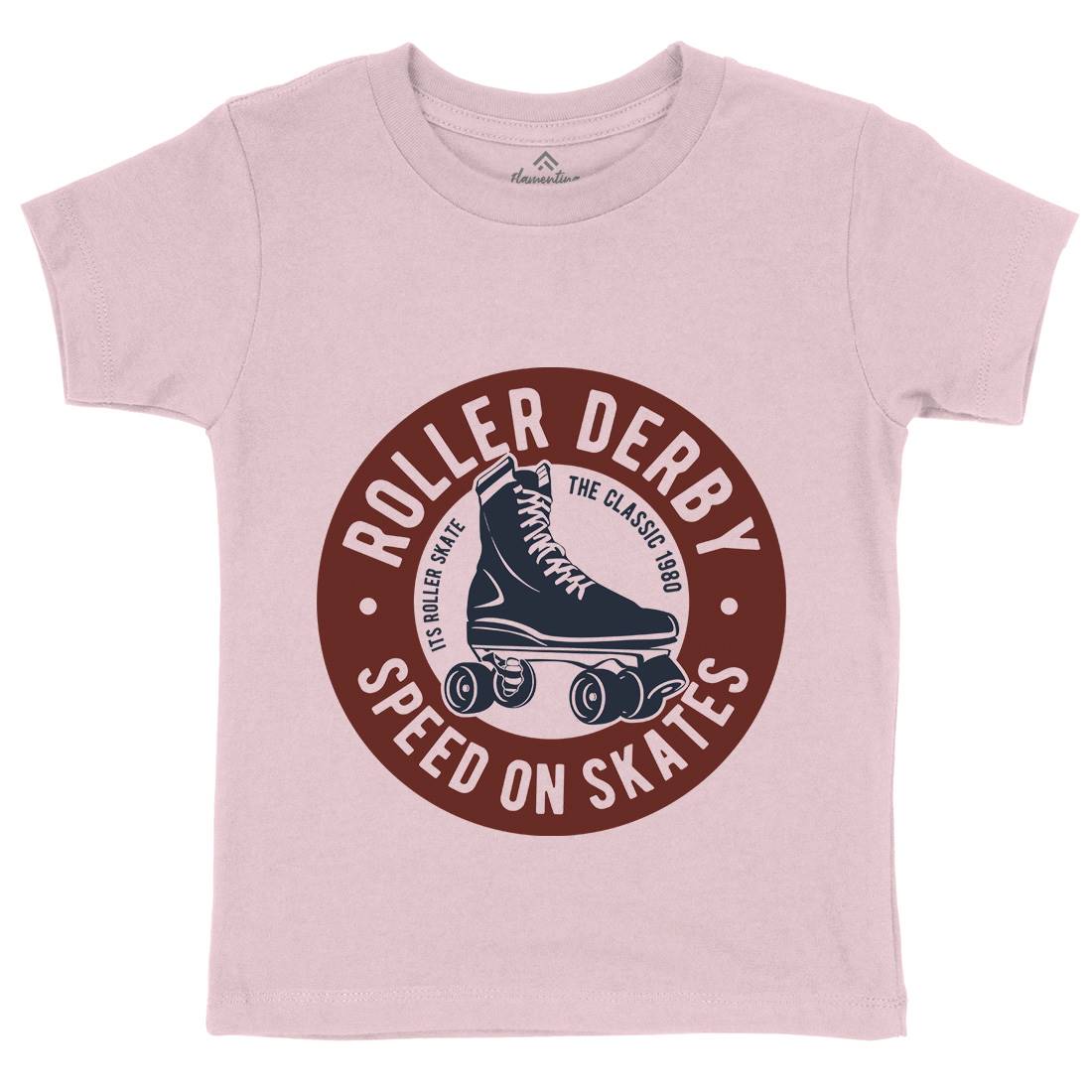 Roller Derby Kids Crew Neck T-Shirt Skate B250