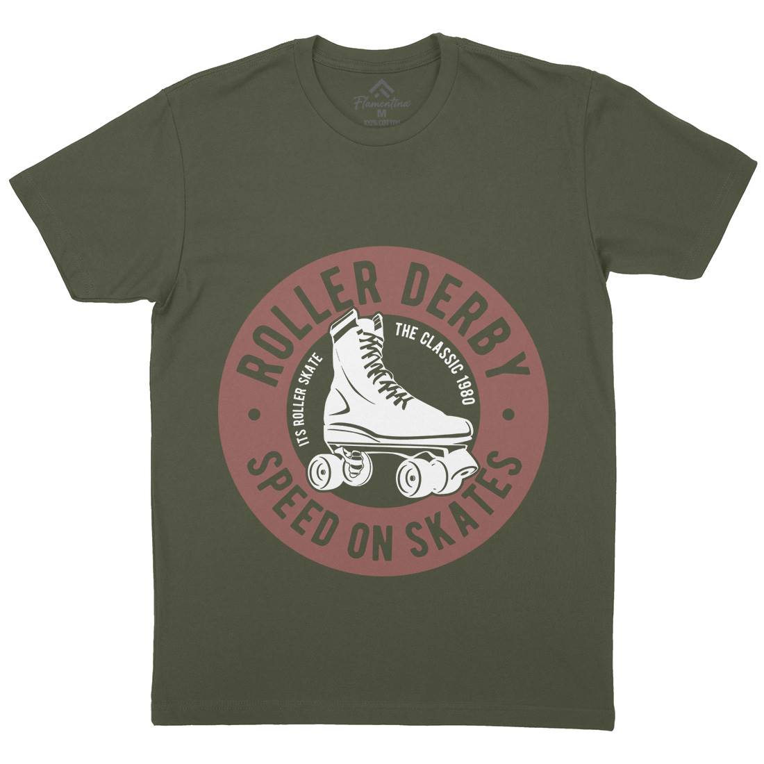 Roller Derby Mens Crew Neck T-Shirt Skate B250