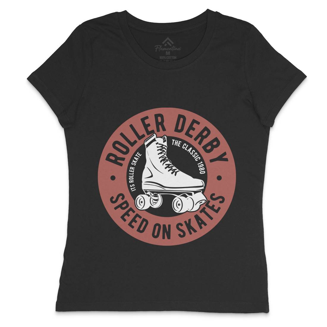Roller Derby Womens Crew Neck T-Shirt Skate B250