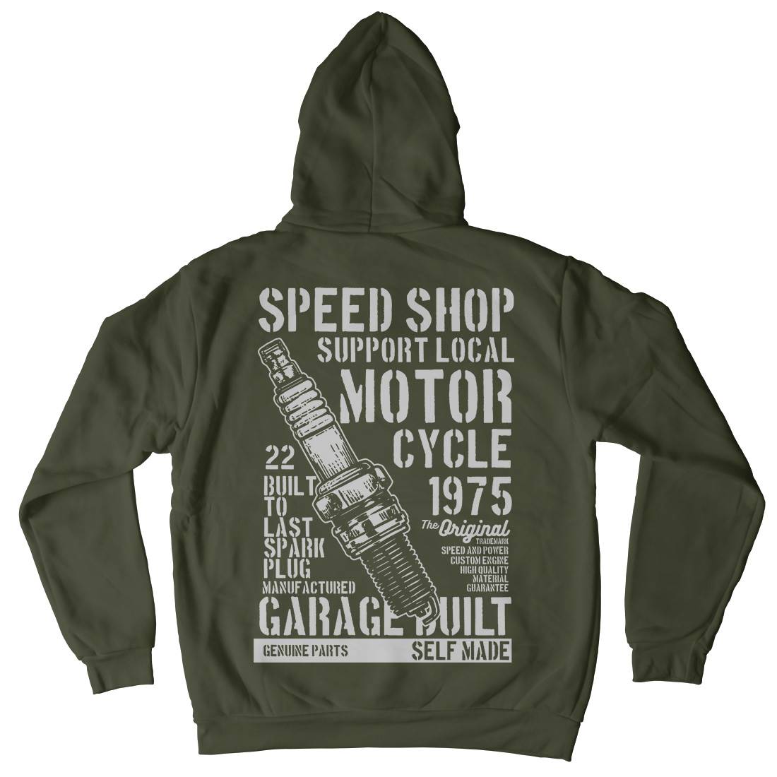 Spark Plug Kids Crew Neck Hoodie Motorcycles B255