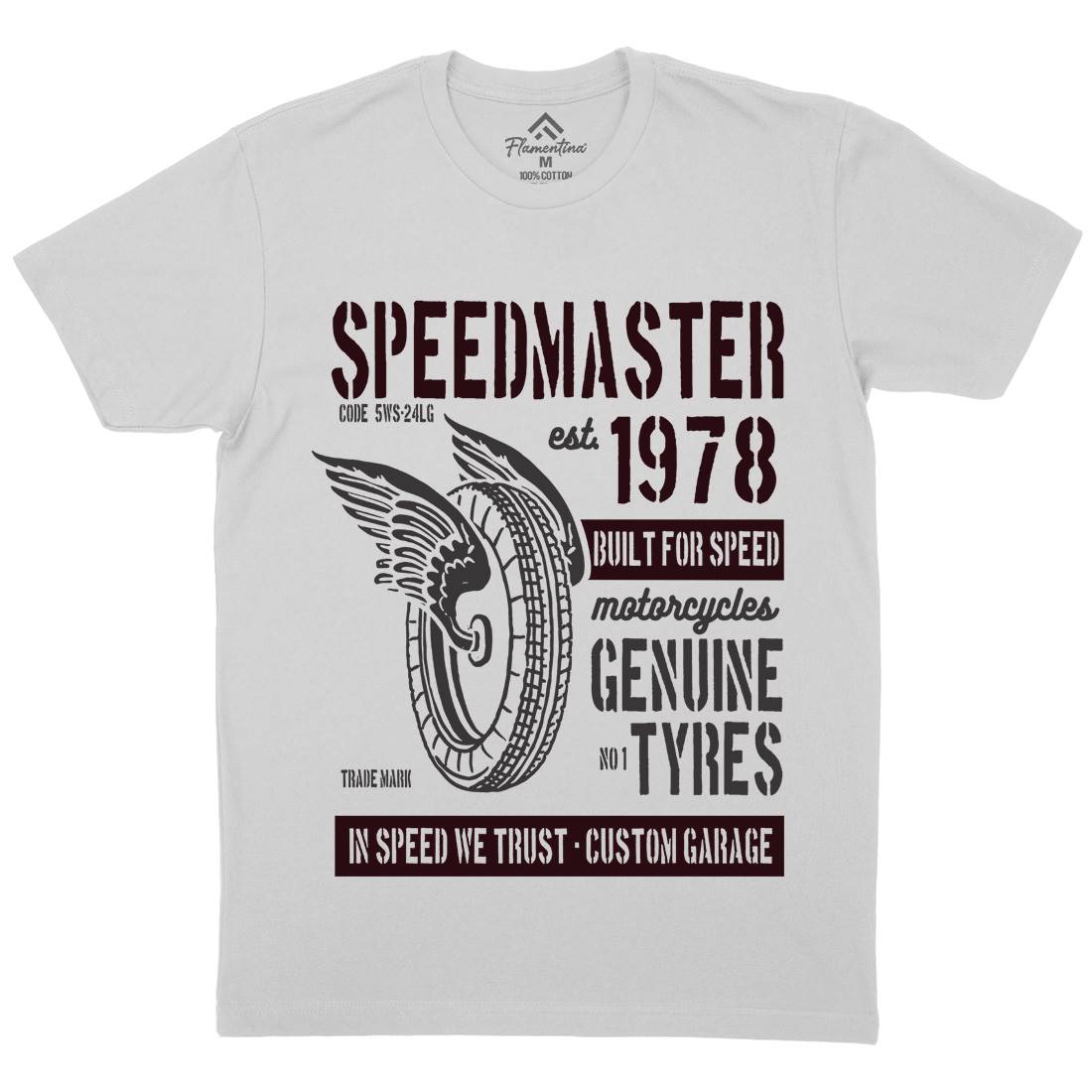 Speed Master Mens Crew Neck T-Shirt Motorcycles B257