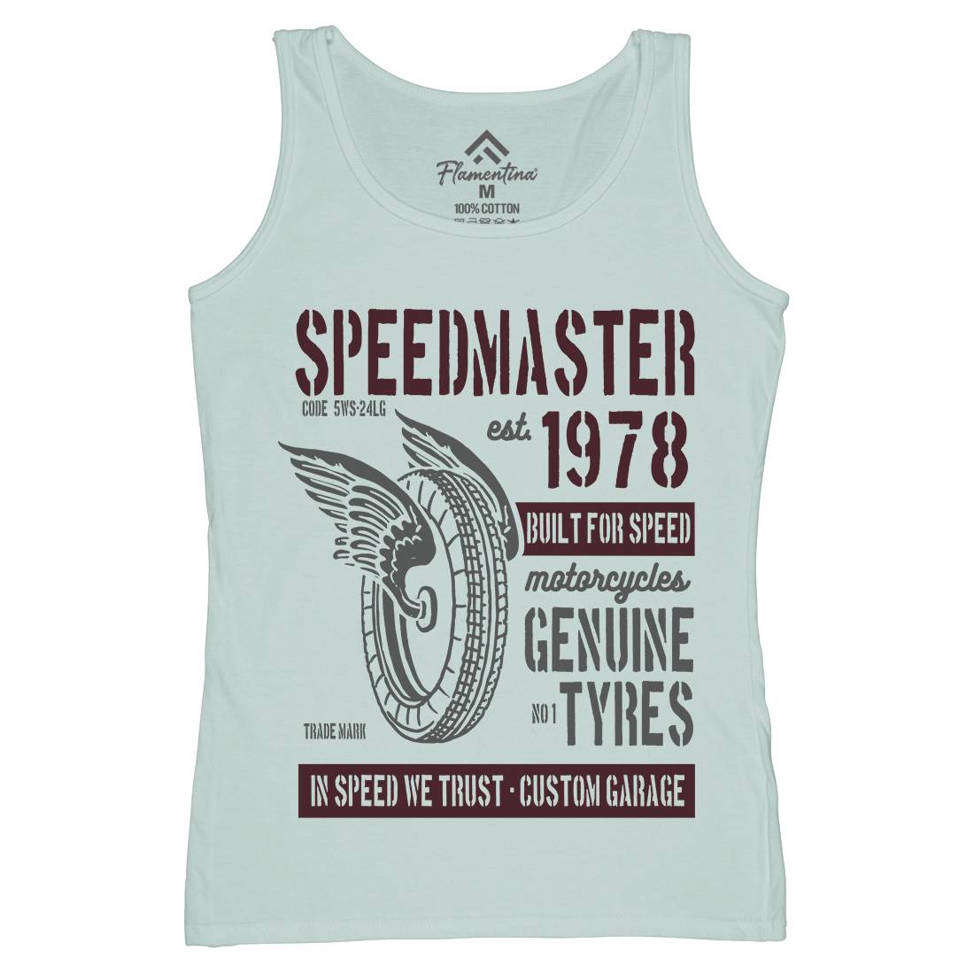 Speed Master Womens Organic Tank Top Vest Motorcycles B257
