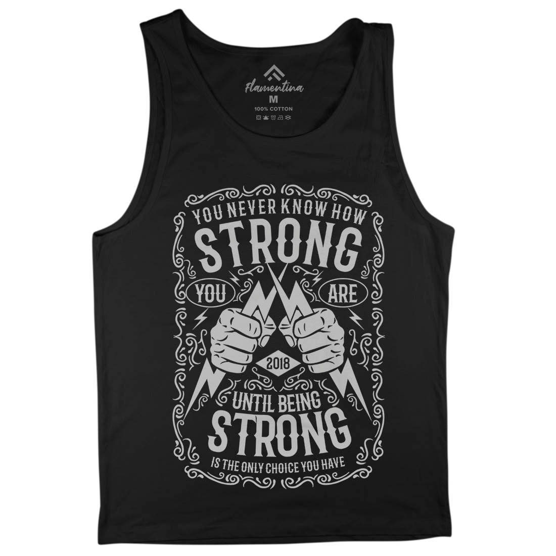 Strong Mens Tank Top Vest Gym B258