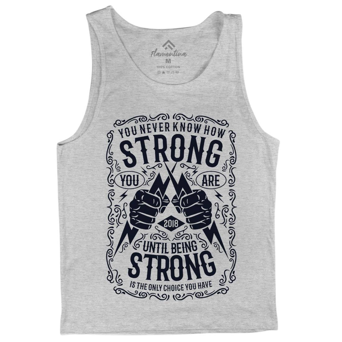 Strong Mens Tank Top Vest Gym B258