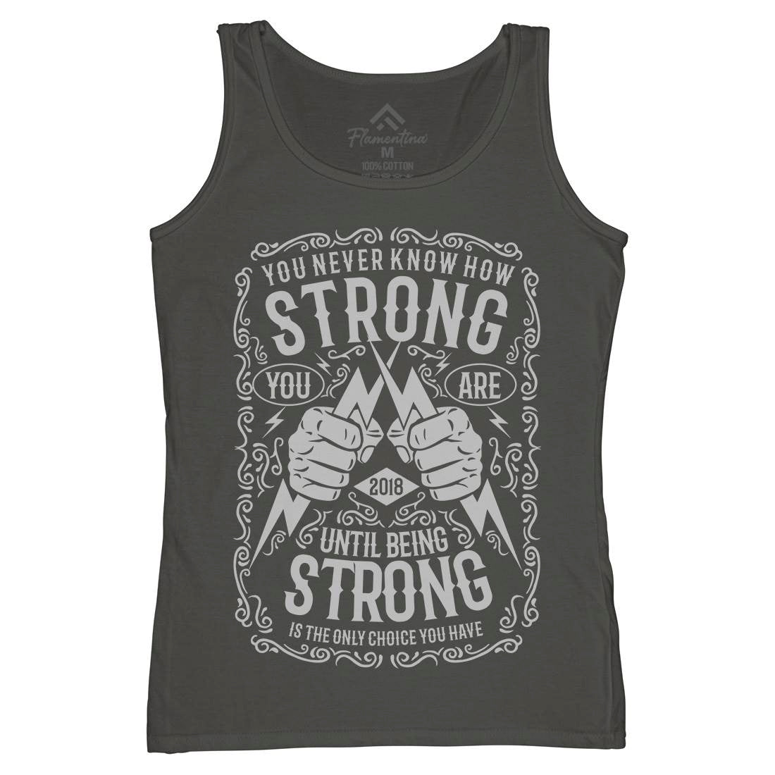 Strong Womens Organic Tank Top Vest Gym B258
