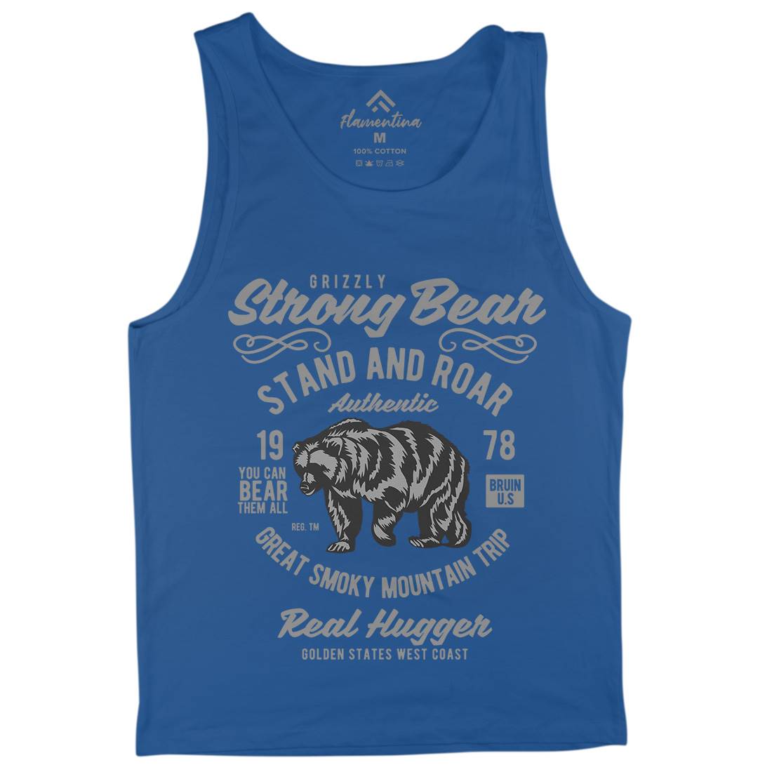 Strong Bear Mens Tank Top Vest Animals B259