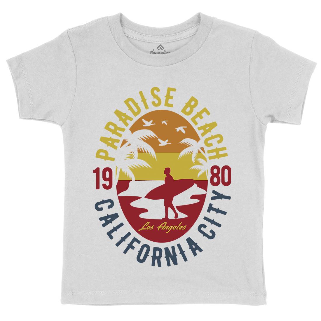 Sunshine Paradise Kids Crew Neck T-Shirt Surf B260