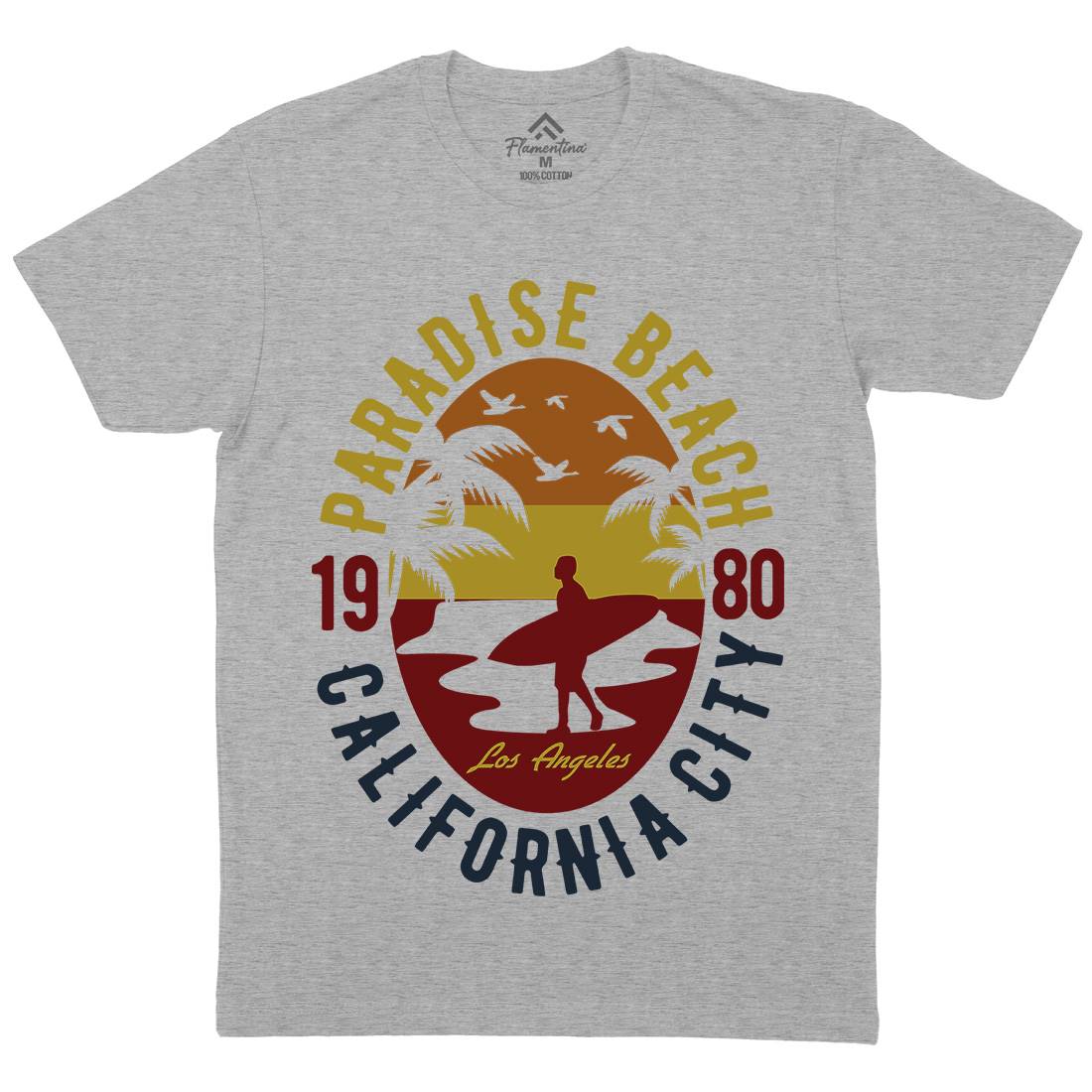 Sunshine Paradise Mens Crew Neck T-Shirt Surf B260