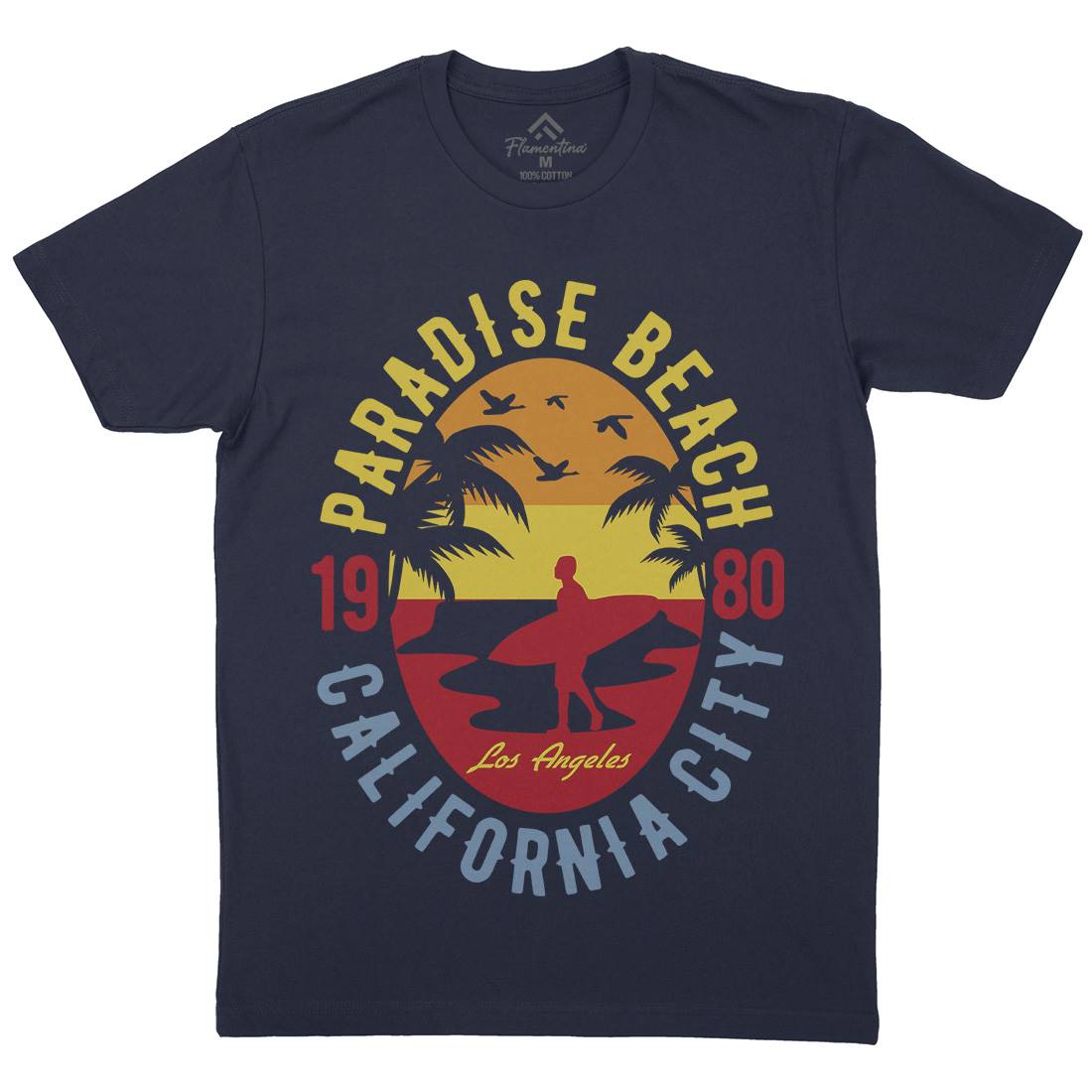 Sunshine Paradise Mens Crew Neck T-Shirt Surf B260