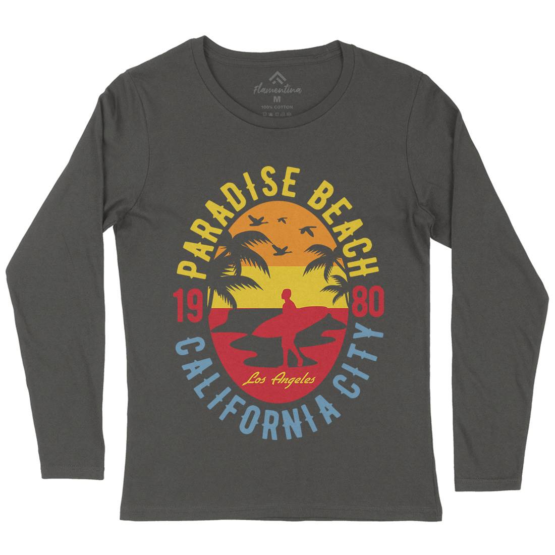 Sunshine Paradise Womens Long Sleeve T-Shirt Surf B260