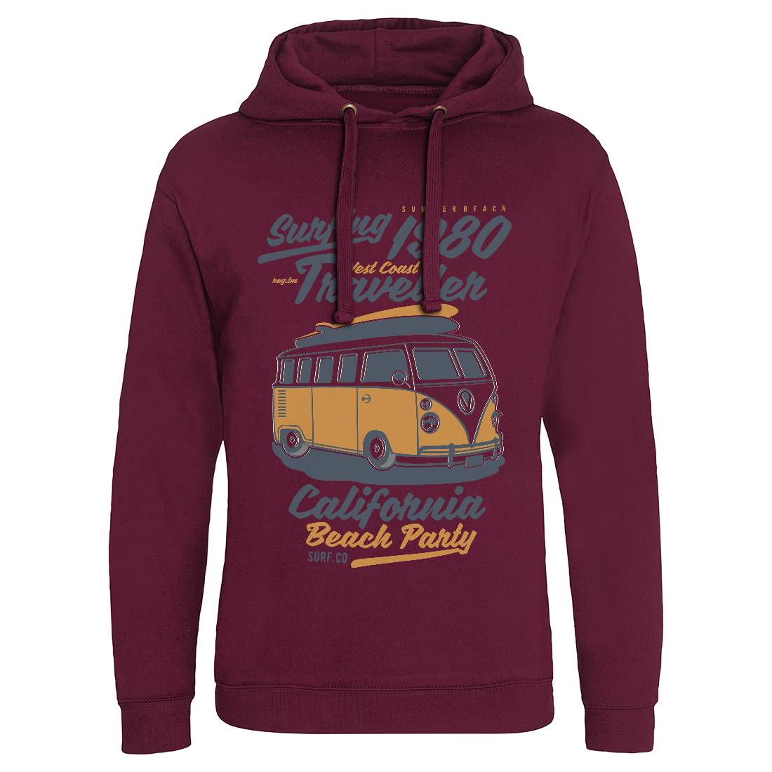 Surfing Mens Hoodie Without Pocket Surf B261