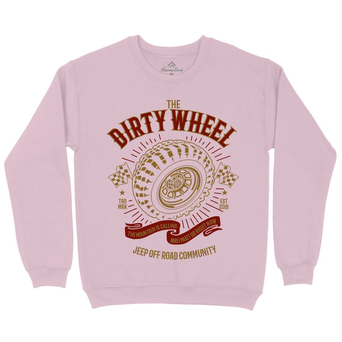 The Dirty Wheel Kids Crew Neck Sweatshirt Cars B262