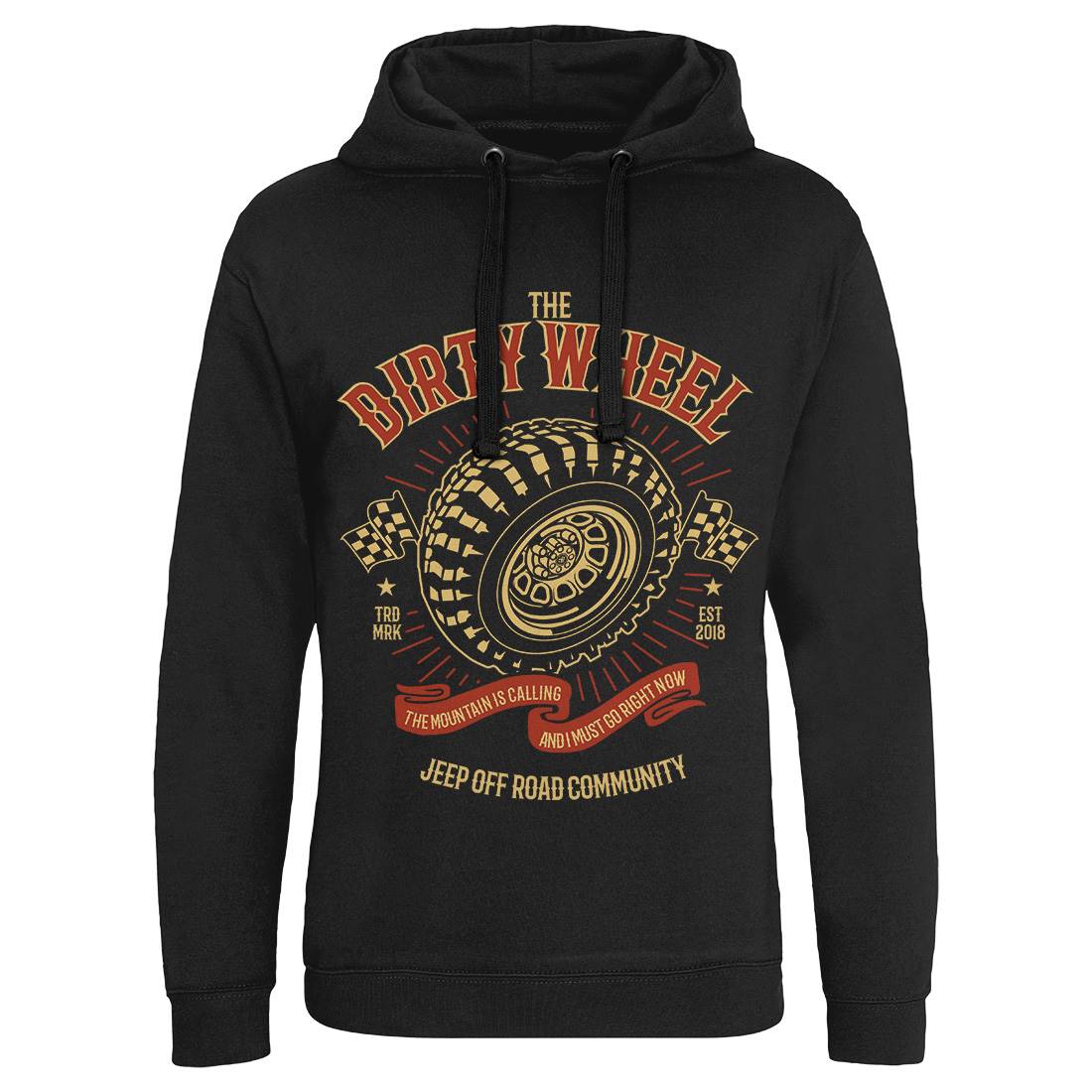 The Dirty Wheel Mens Hoodie Without Pocket Cars B262