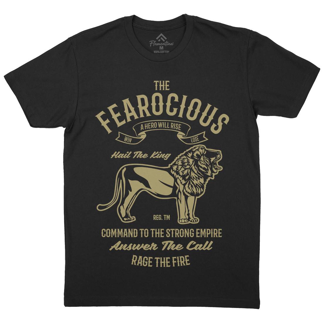 The Ferocious Mens Crew Neck T-Shirt Animals B263