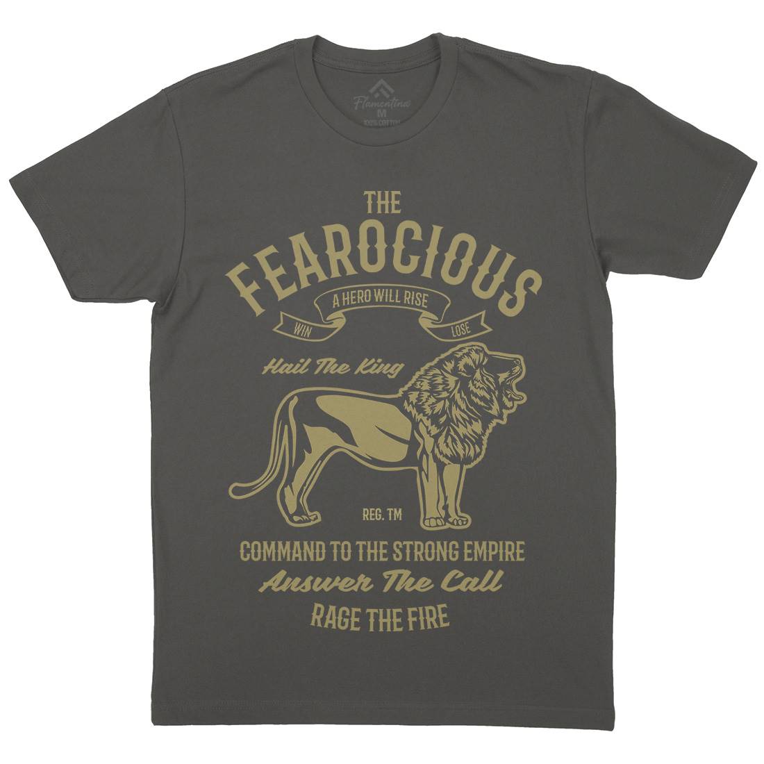 The Ferocious Mens Organic Crew Neck T-Shirt Animals B263