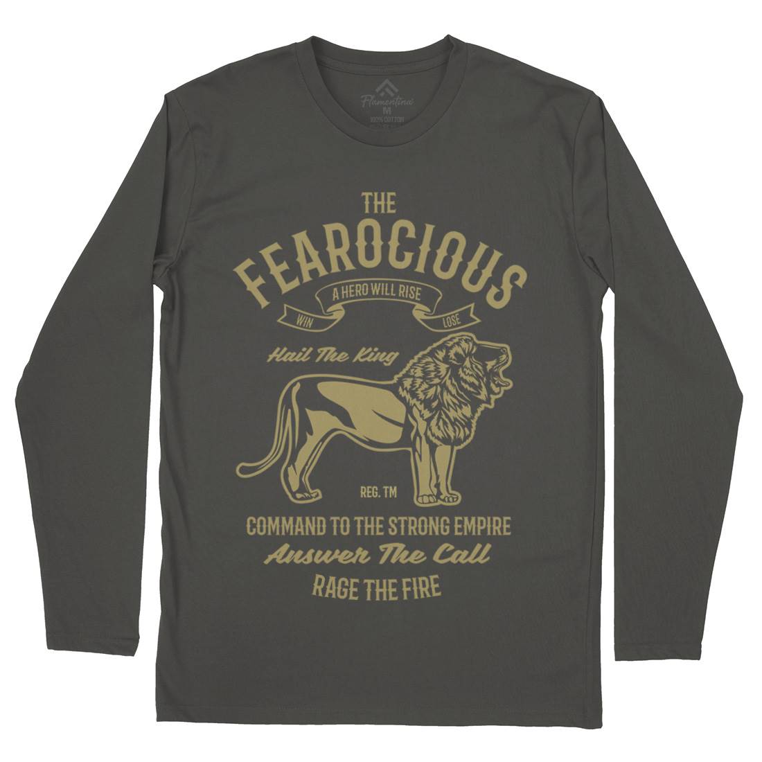 The Ferocious Mens Long Sleeve T-Shirt Animals B263