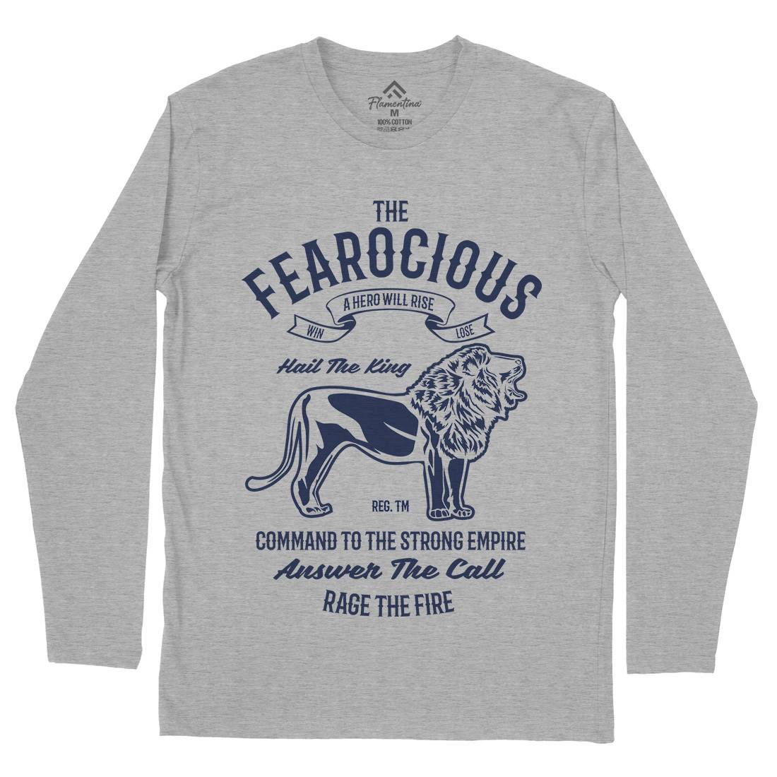 The Ferocious Mens Long Sleeve T-Shirt Animals B263