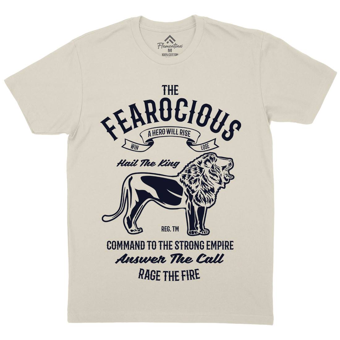 The Ferocious Mens Organic Crew Neck T-Shirt Animals B263