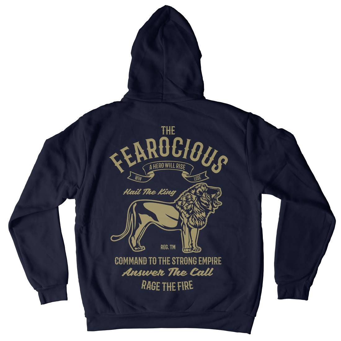 The Ferocious Mens Hoodie With Pocket Animals B263