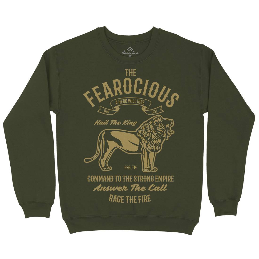 The Ferocious Mens Crew Neck Sweatshirt Animals B263