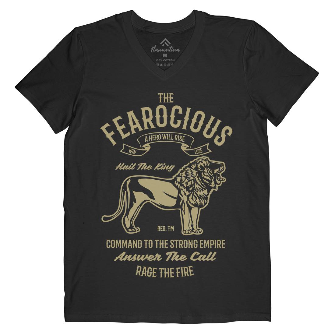 The Ferocious Mens V-Neck T-Shirt Animals B263