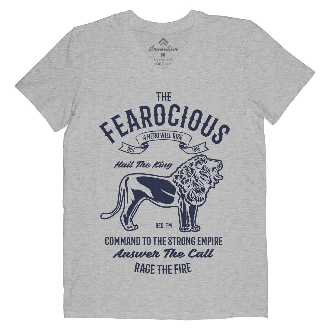 The Ferocious Mens V-Neck T-Shirt Animals B263