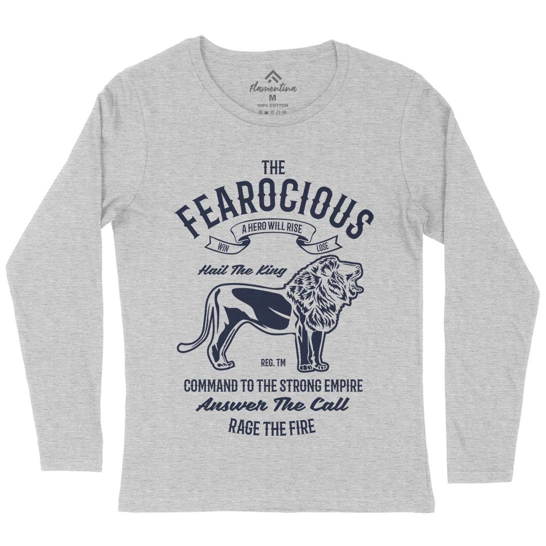The Ferocious Womens Long Sleeve T-Shirt Animals B263