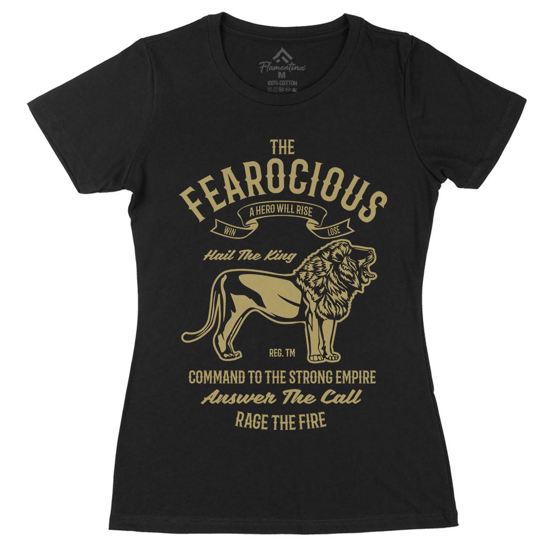 The Ferocious Womens Organic Crew Neck T-Shirt Animals B263