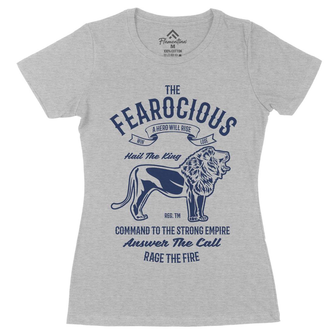 The Ferocious Womens Organic Crew Neck T-Shirt Animals B263