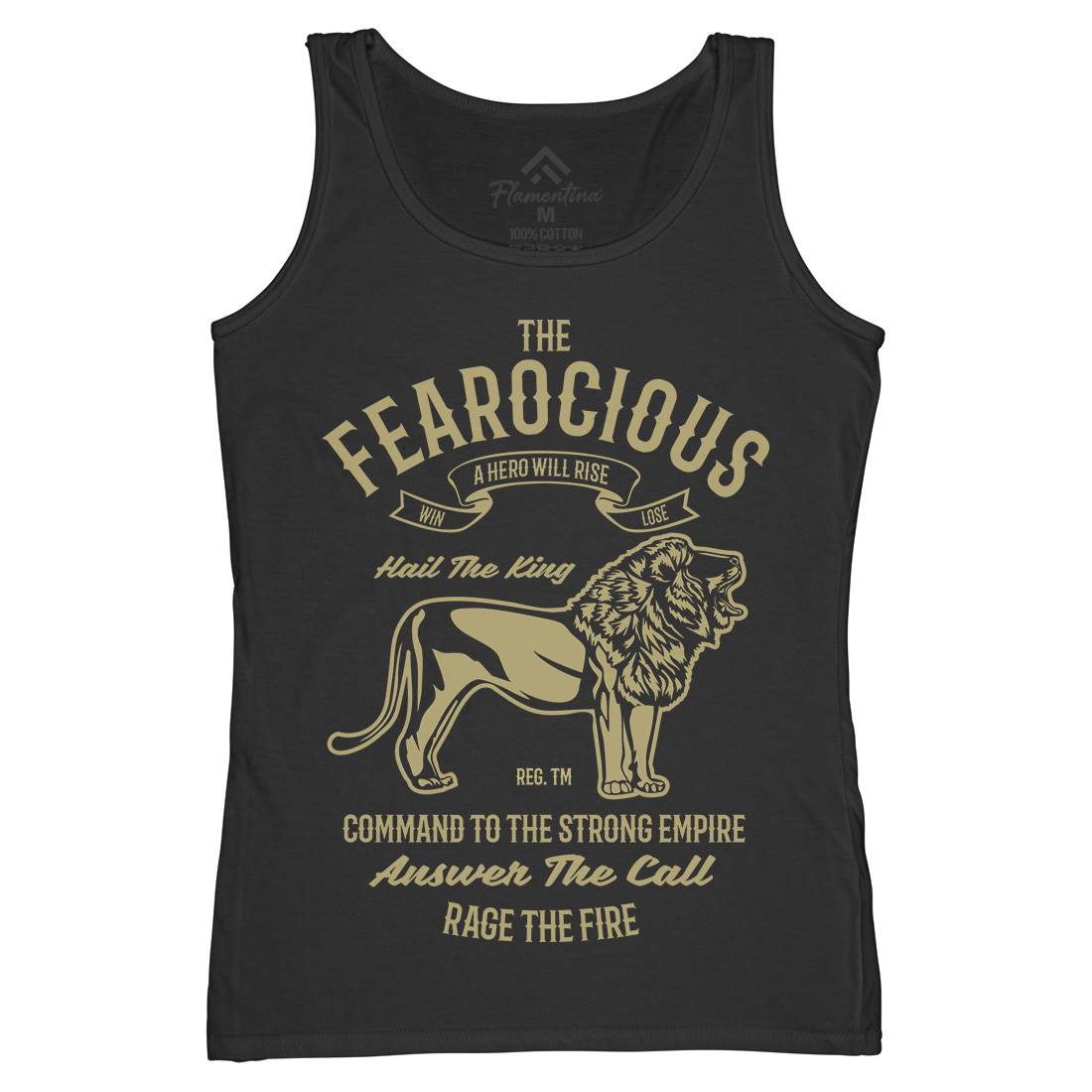 The Ferocious Womens Organic Tank Top Vest Animals B263