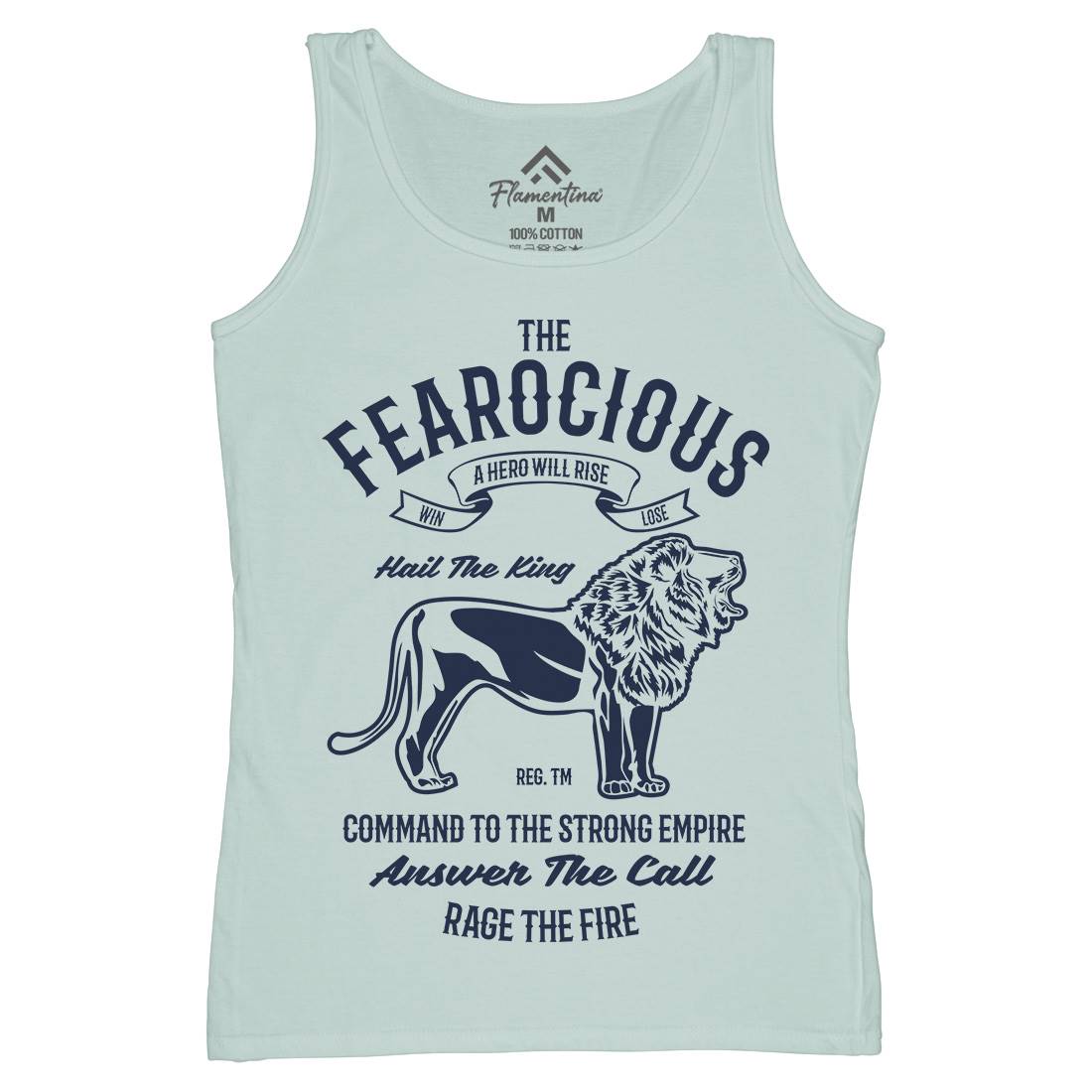 The Ferocious Womens Organic Tank Top Vest Animals B263