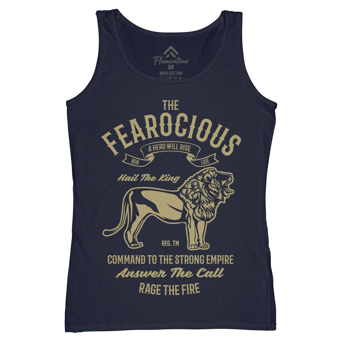 The Ferocious Womens Organic Tank Top Vest Animals B263