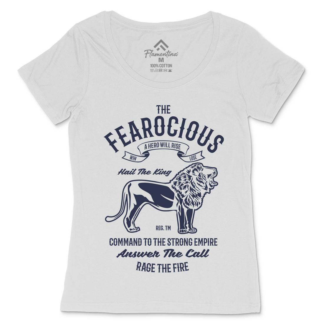 The Ferocious Womens Scoop Neck T-Shirt Animals B263