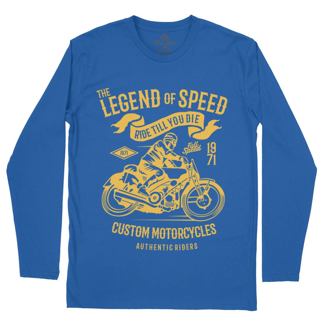 Legend Of Speed Mens Long Sleeve T-Shirt Motorcycles B264