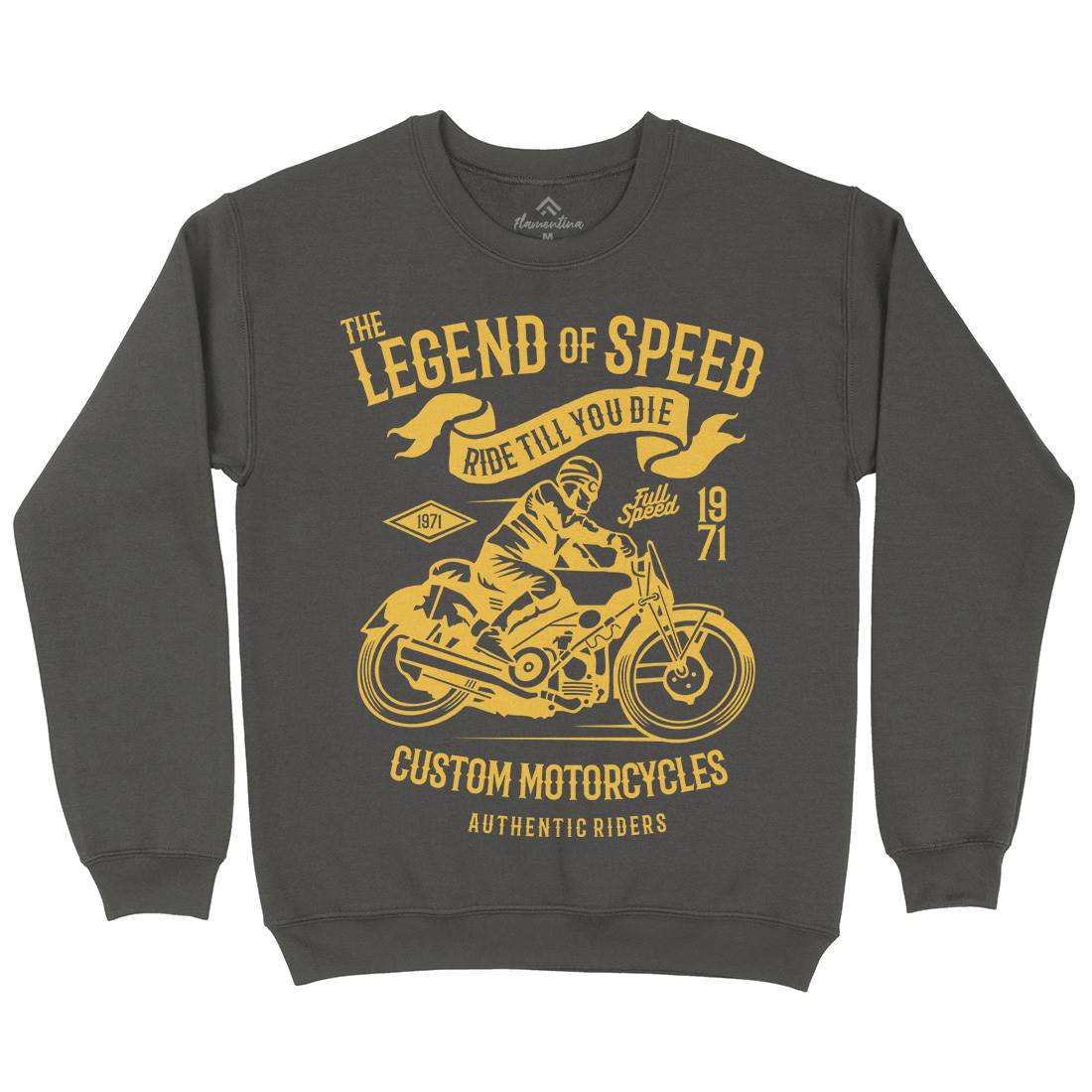 Legend Of Speed Kids Crew Neck Sweatshirt Motorcycles B264