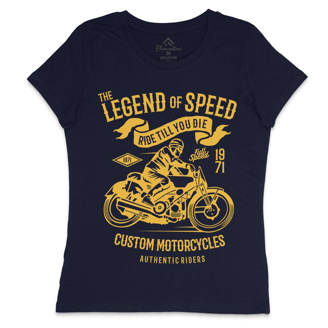 Legend Of Speed Womens Crew Neck T-Shirt Motorcycles B264