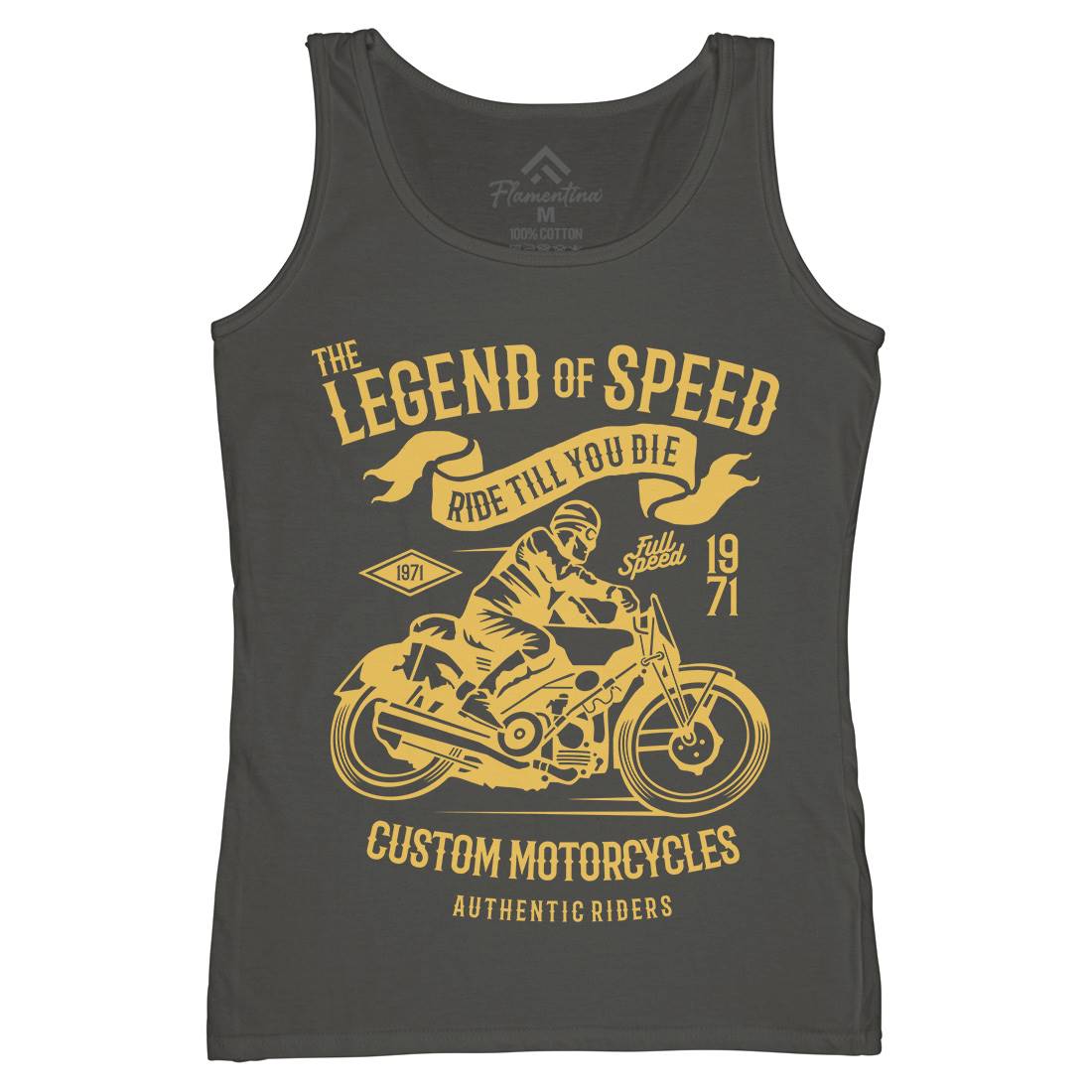 Legend Of Speed Womens Organic Tank Top Vest Motorcycles B264