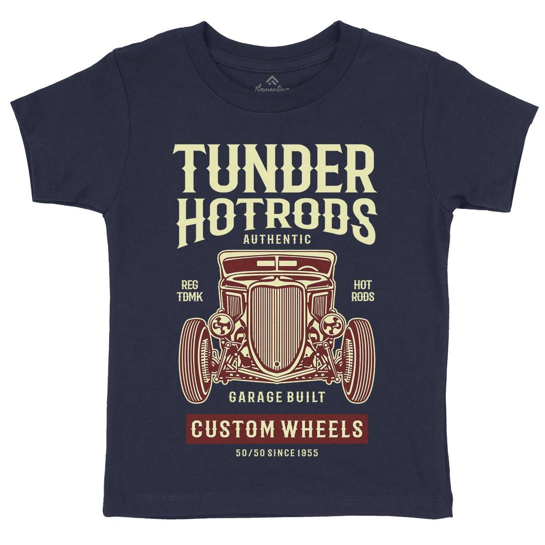 Thunder Hot Rods Kids Crew Neck T-Shirt Cars B266