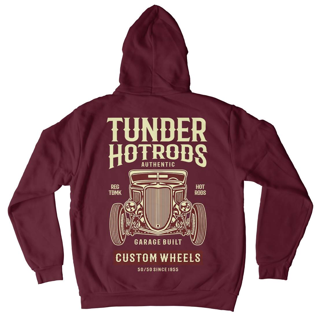 Thunder Hot Rods Mens Hoodie With Pocket Cars B266