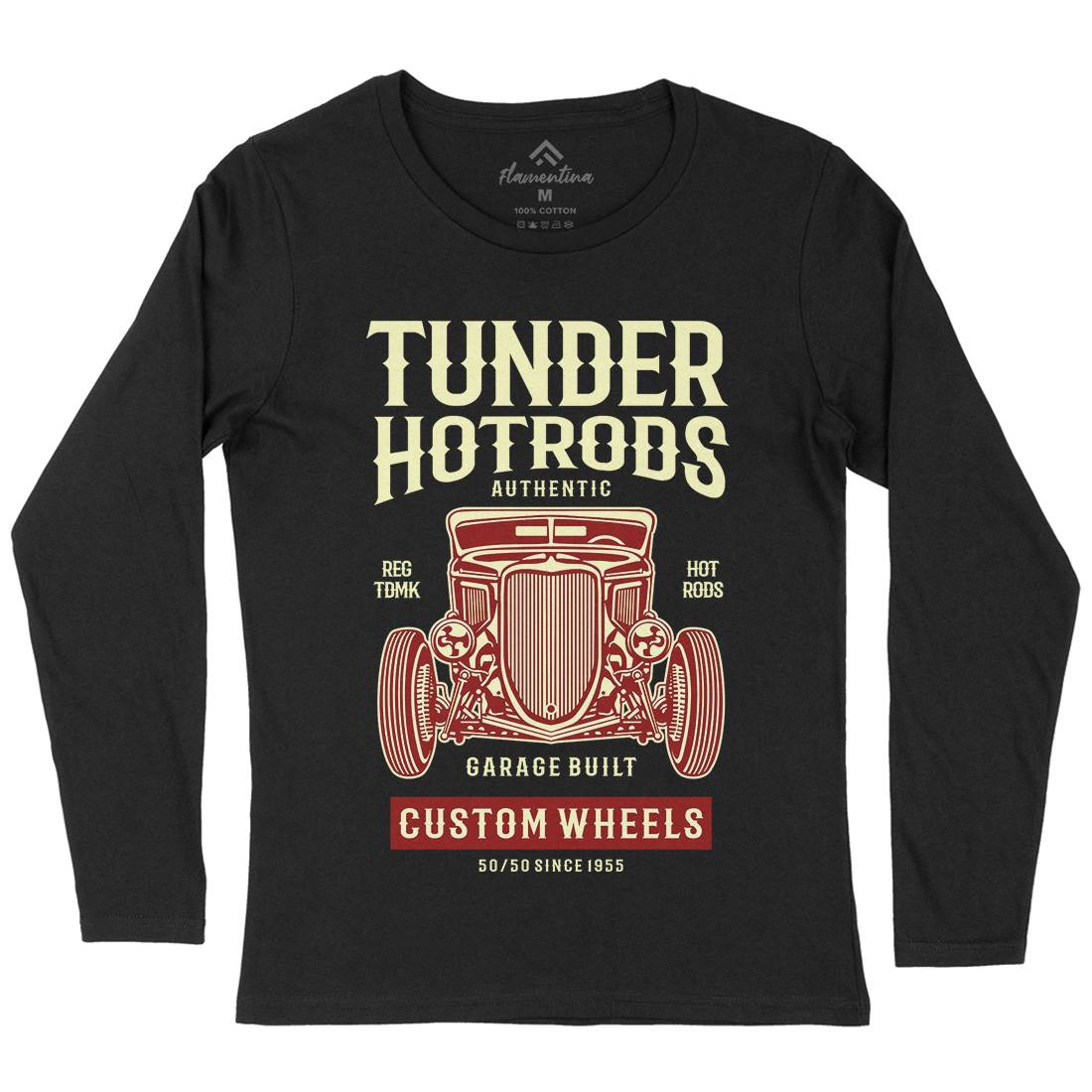 Thunder Hot Rods Womens Long Sleeve T-Shirt Cars B266