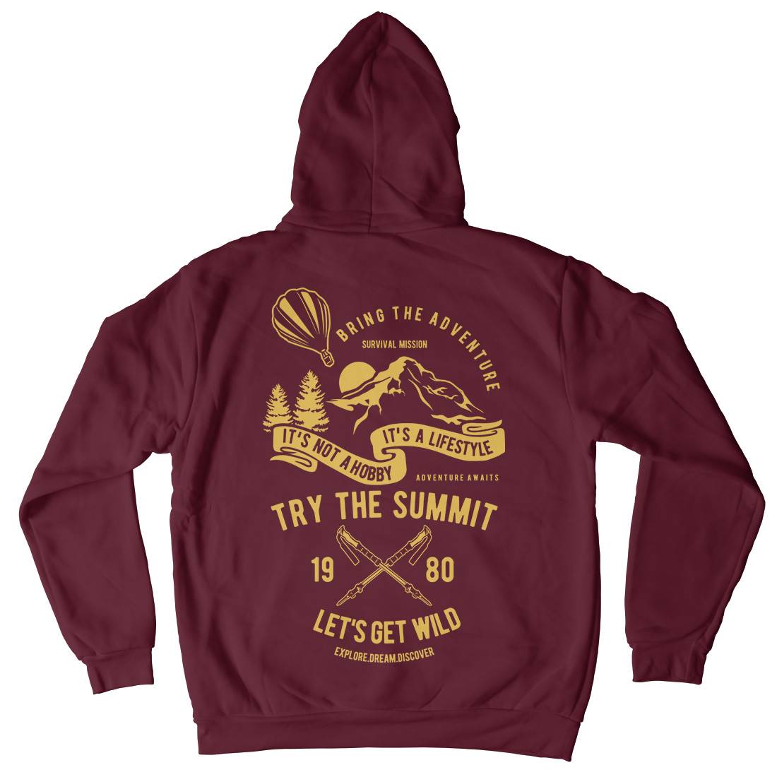 Try The Summit Mens Hoodie With Pocket Nature B267