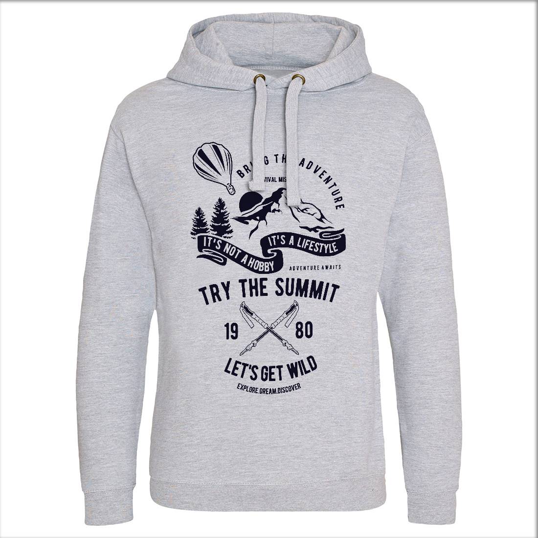 Try The Summit Mens Hoodie Without Pocket Nature B267
