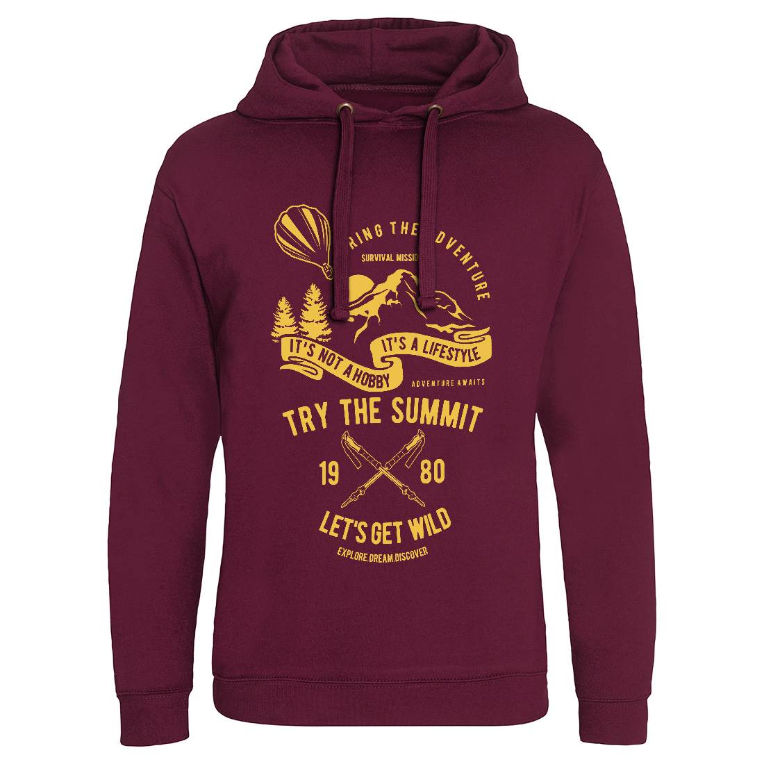 Try The Summit Mens Hoodie Without Pocket Nature B267