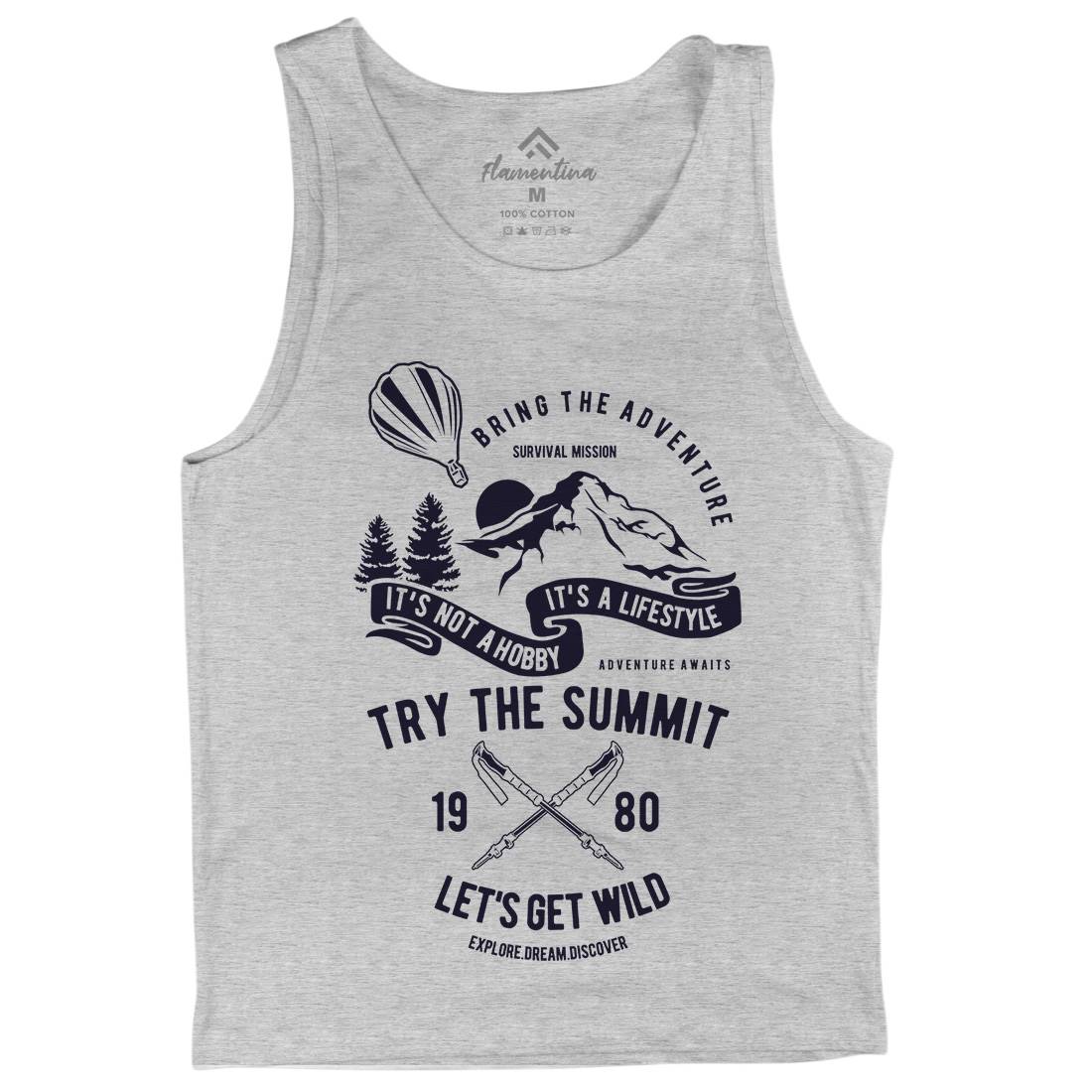 Try The Summit Mens Tank Top Vest Nature B267