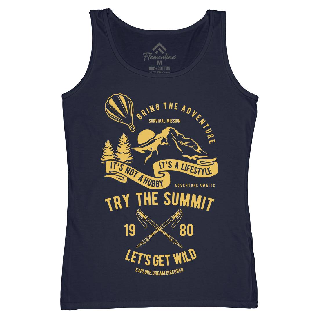 Try The Summit Womens Organic Tank Top Vest Nature B267