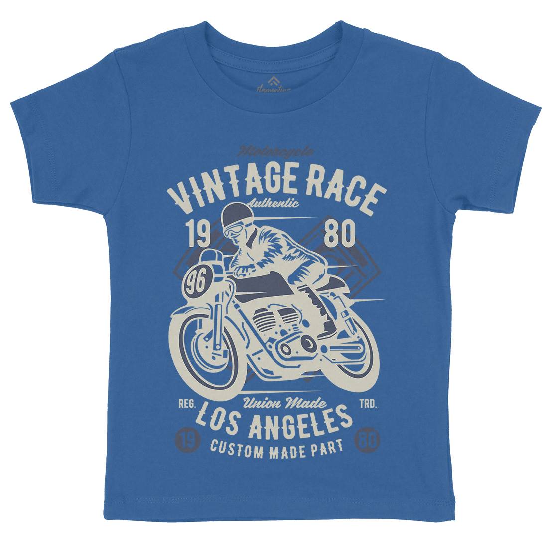 Vintage Race Kids Crew Neck T-Shirt Motorcycles B269